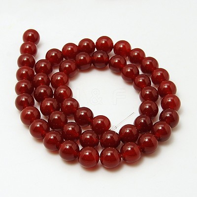 Natural Carnelian Beads Strands G-G338-10mm-02-1