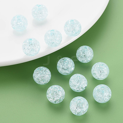 Transparent Crackle Acrylic Beads MACR-S373-66B-N11-1