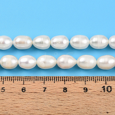 Natural Cultured Freshwater Pearl Beads Strands PEAR-N012-07V-01-1