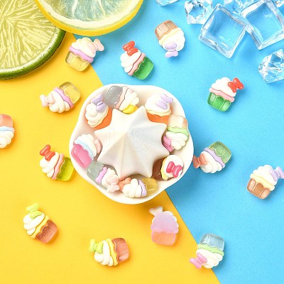 Opaque Resin Decoden Cabochons RESI-CJC0019-27-1