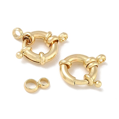Brass Spring Ring Clasps KK-CBAD851-02G-03-1