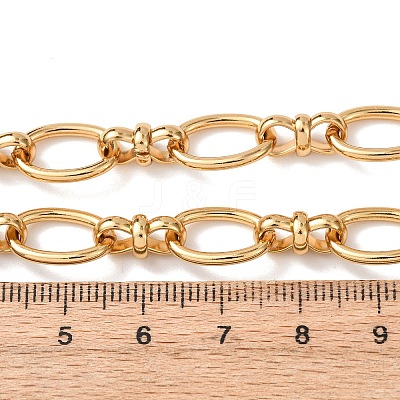 10MM 304 Stainless Steel Oval Link Chain Necklaces for Women NJEW-G194-04G-1