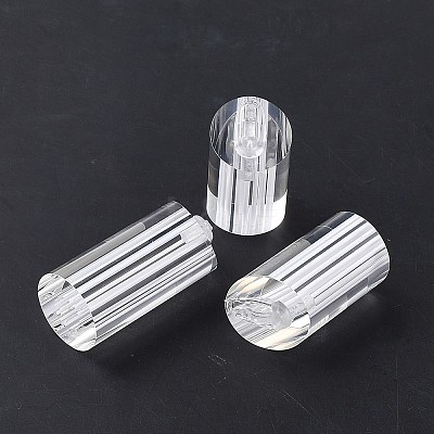 3Pcs 3 Sizes Column Jewelry Ring Display Stands RDIS-WH0016-16-1
