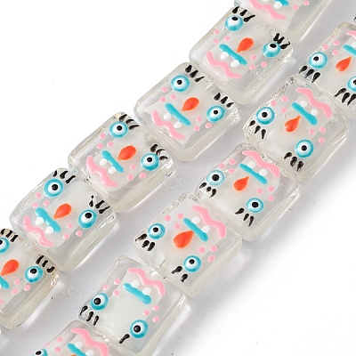 Handmade Lampwork Beads Strands LAMP-F029-02C-1