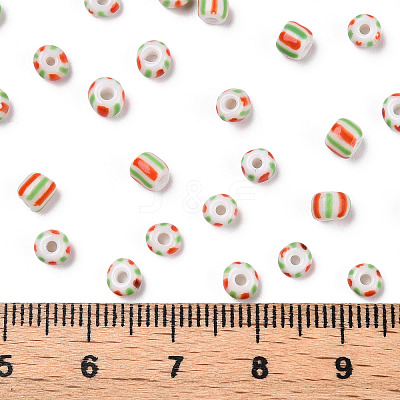 6/0 Opaque Colours Seep Glass Seed Beads X-SEED-F003-04A-07-1