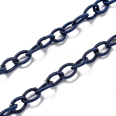 Personalized Nylon Cable Chain Necklaces NJEW-JN02940-05-1