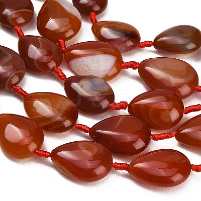 Natural Red Agate Beads Strands GG-CBAB9C6-C01-01-1