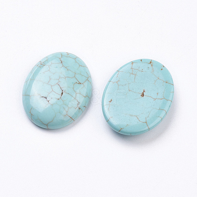 Natural Howlite Cabochons G-E482-01D-1