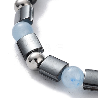 Synthetic Non-magnetic Hematite Rectangle Bracelets BJEW-Q334-05-1