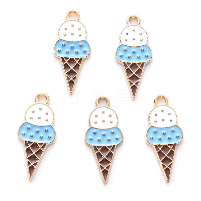 Alloy Enamel Pendants X-ENAM-R059-06B-RS-1