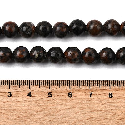 Natural Gemstone Beads Strands G-P582-8mm-01-1