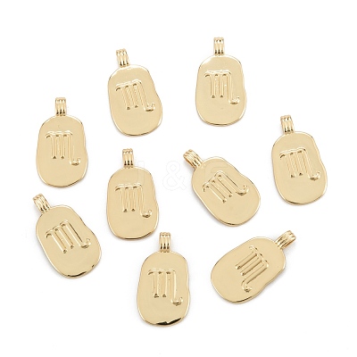 Brass Pendants KK-O140-20G-02-1