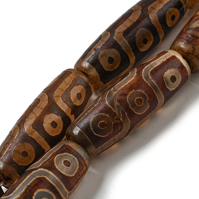 Tibetan Style dZi Beads Strands G-P526-C03-1