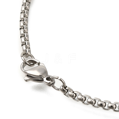 201 Stainless Steel Guitar Pendant Box Chain Necklaces NJEW-R001-06P-03-1