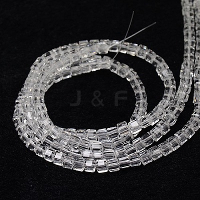 Glass Beads Strands EGLA-J028-6x6mm-01-1