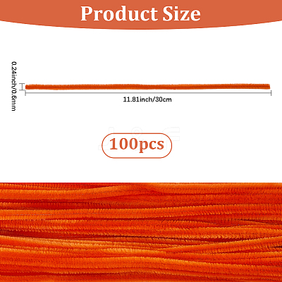 100Pcs DIY Plush Sticks FIND-SP0004-72G-1