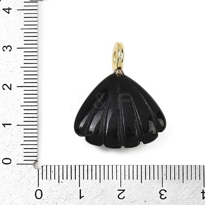 Natural Obsidian Carved Pendants G-G330-02G-05-1