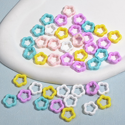 100Pcs Acrylic Bead Frame OACR-SP0001-72B-1