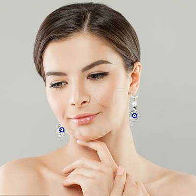 4Pcs 2 Style 925 Sterling Silver Hoop Earrings STER-GO0001-07-1