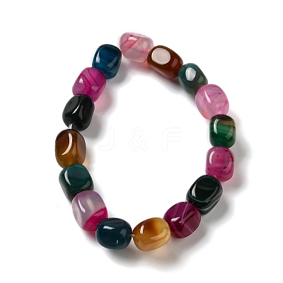 Natural Agate Beads Strands G-H295-A01-02-1