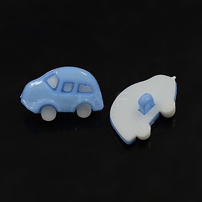 Acrylic Shank Buttons X-BUTT-E022-A-06-1