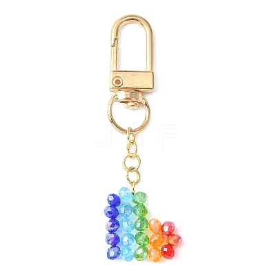 Colorful Glass Heart Pendant Decoration KEYC-TA00013-1