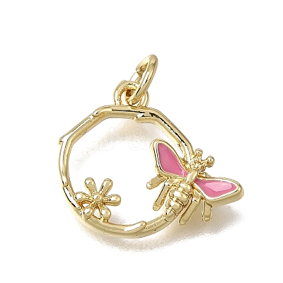 Brass Enamel Pendants KK-CBAEEA8-02G-01-1