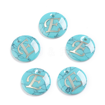 Synthetic Turquoise Charms G-L561-001E-1