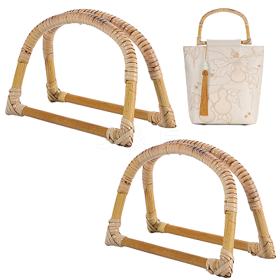 Rattan D Ring Bag Handles FIND-WH20009-86-1
