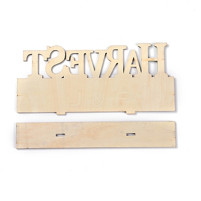 Natural Wood Display Decorations DJEW-O001-07-1