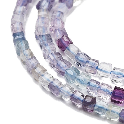 Natural Colorful Fluorite Beads Strands G-H042-B06-01-1