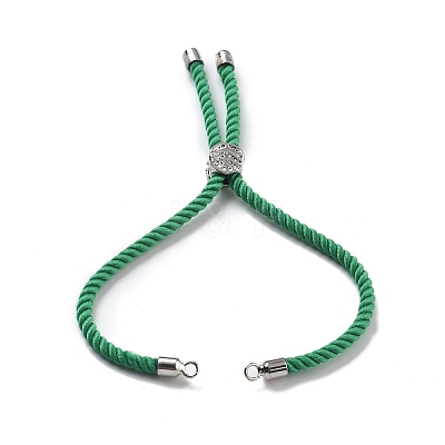 Twisted Nylon Cord Silder Bracelets DIY-B066-03P-16-1