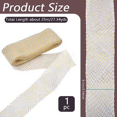 Polyester Ribbons SRIB-WH0011-228A-1