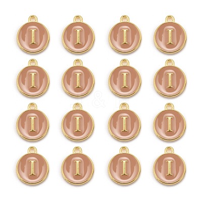 Golden Plated Alloy Enamel Charms ENAM-S118-06I-1