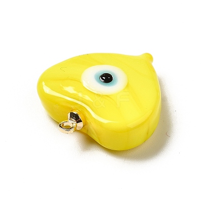 Handmade Lampwork Pendants LAMP-E030-01G-03-1