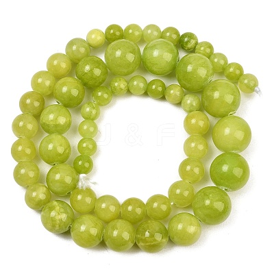 Natural Mashan Jade Graduated Beads Strands GG-CBA2AE1-A08-N-1