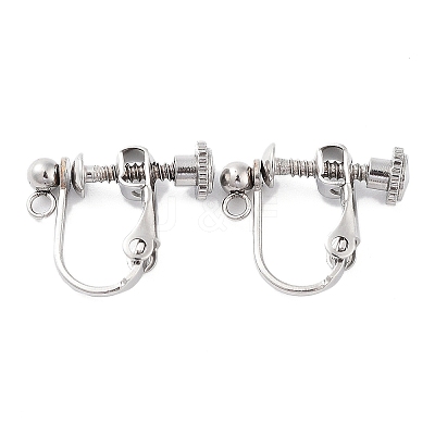 Non-Tarnish 316 Stainless Steel Clip-on Earring Findings LS-X-STAS-K274-09P-1