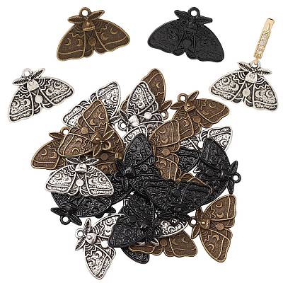30Pcs 3 Colors Tibetan Style Alloy Pendants FIND-SZ0003-48-1
