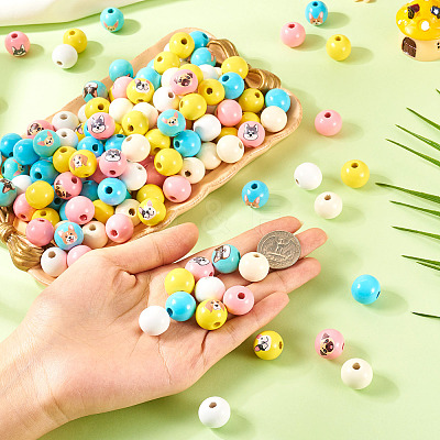 Wood European Beads WOOD-TA0002-62-1