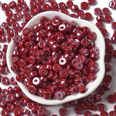 Opaque Colours Luster Glass Seed Beads SEED-E001-P3x6mm-A12-1