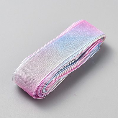 10 Yards Rainbow Color Organza Ribbon OCOR-WH20005-04C-1