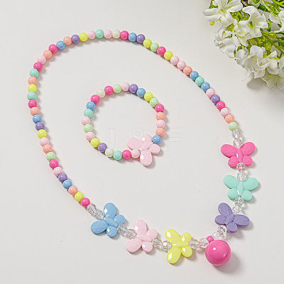 Plastic Beaded Necklaces & Beaded Bracelets WG32877-15-1