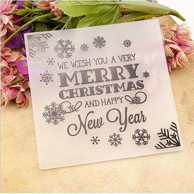 Plastic Fondant Stencil DIY-WH0221-04L-1