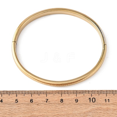 304 Stainless Steel Bangles for Women BJEW-B161-05G-1
