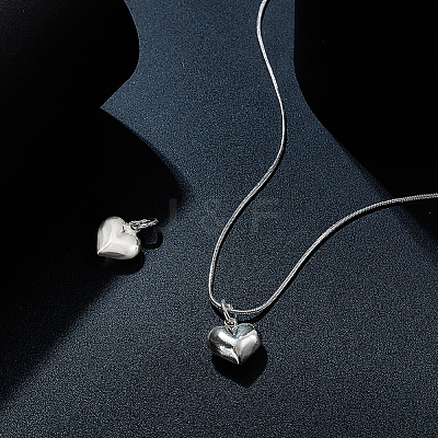 925 Sterling Silver Peach Heart Charms FIND-PH0021-55B-1