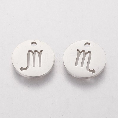 Non-Tarnish 304 Stainless Steel Charms STAS-Q201-T095-8-1