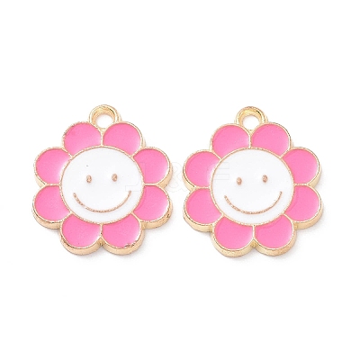 Alloy Enamel Pendants PALLOY-D015-07C-1