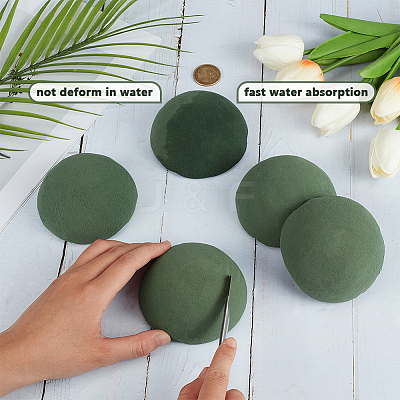 8Pcs Half Ball Flower Craft Foam DIY-OC0014-45-1