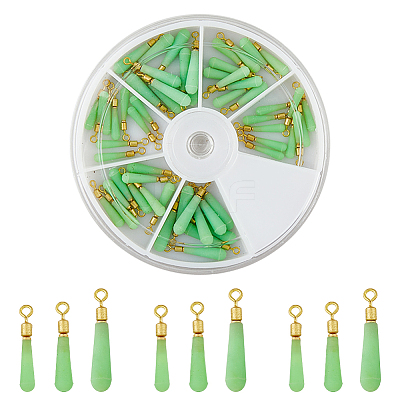 60Pcs 3 Style Silicone Fishing Floats AJEW-FH0004-02-1