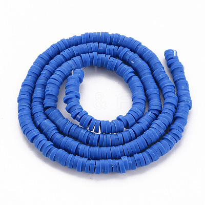 Handmade Polymer Clay Bead Strands X-CLAY-T002-4mm-67-1